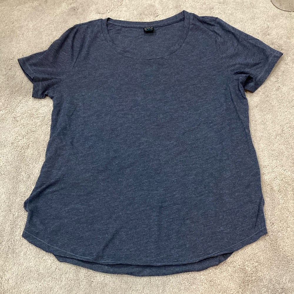Women's Blue Knit T-Shirt